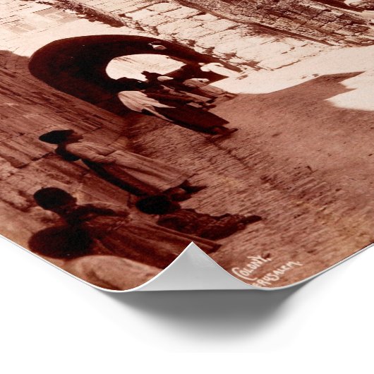 Een steeg in Jeruzalem Poster (Hoek)