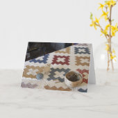 een steek in de tijd kaart (Gele Bloem)