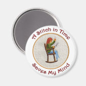 Een steek in tijdmagneet magneet (Voorkant / Achterkant)