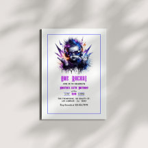 Een steen! Rock op het 1e verjaardagsfeestje