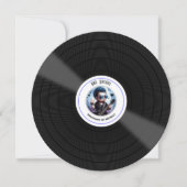 "Een steen!" Vinyl Record Rock Star 1e verjaardag Kaart (Voorkant)