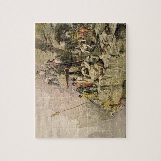 Een steengroeve, 1833 (kleurenlitho) legpuzzel (Verticaal)