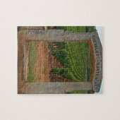 Een steenportico van de wijngaard legpuzzel (Horizontaal)