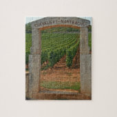 Een steenportico van de wijngaard legpuzzel (Verticaal)