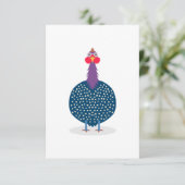 Een stekelkip bedankkaart (Staand voorkant)