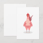 Een stekelkip bedankkaart (Voorkant / Achterkant)