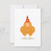 Een stekelkip bedankkaart (Voorkant)
