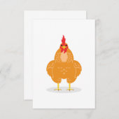Een stekelkip bedankkaart (Voorkant / Achterkant)