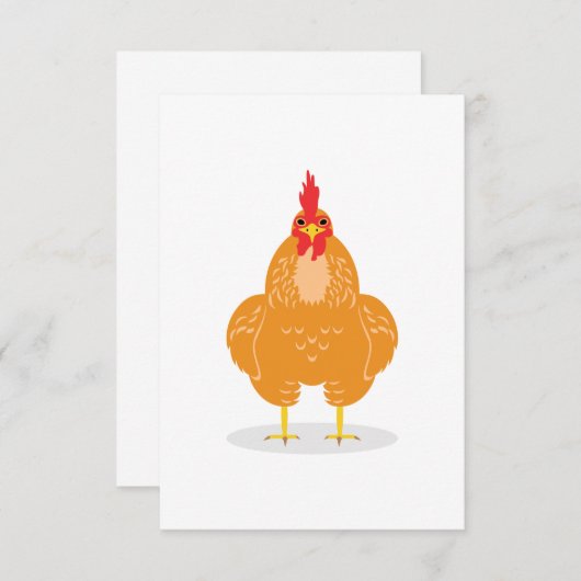 Een stekelkip bedankkaart (Voorkant / Achterkant)
