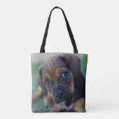 Een stekelstaartenpuppy (Puggle) Tote Bag (Achterkant)
