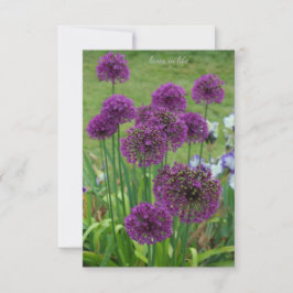 Een stel Alliums- Notitiekaartje