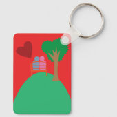 Een stel dat uitgaat  sleutelhanger (Achterkant)