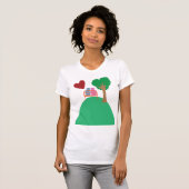 Een stel dat uitgaat t-shirt (Voorkant volledig)