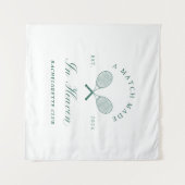 Een stel gemaakt in de hemel vrijgezel wandkleed (Voorkant (horizontaal))