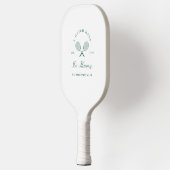 Een stel gemaakt in de hemel vrijgezelle vrouw pickleball paddle (Links)