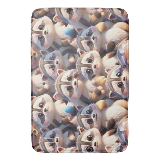 Een stel wasberen badmat (Voorkant Verticaal)