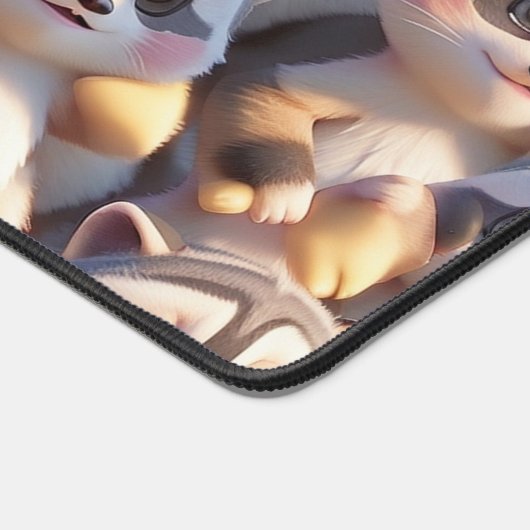 Een stel wasberen bureaumat (Hoek)