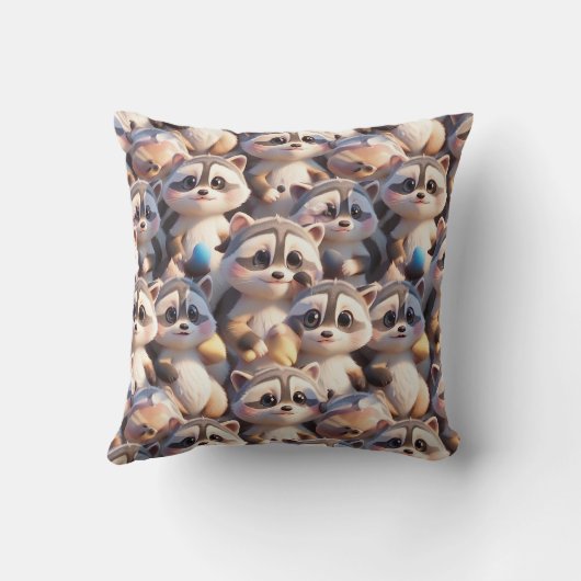 Een stel wasberen kussen (Achterkant)