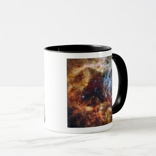 Een stellair kraambed, R136 genaamd Mok (Voorkant rechts)