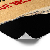 ÉÉN STEM-BARACK OBAMA -PST25x30 Poster (Hoek)