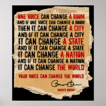 ÉÉN STEM-BARACK OBAMA -PST25x30