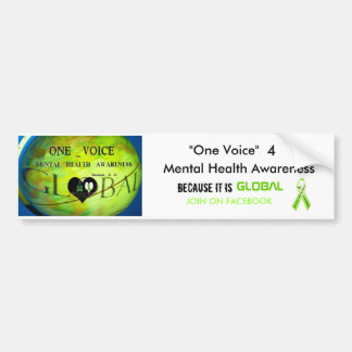 "Eén stem...Bumpersticker Bumpersticker