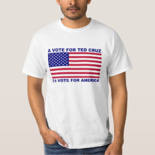 Een stem op Ted Cruz is een stem op Amerika popula T-shirt