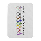 Eén stem, veel stemmen magneet (Verticaal)