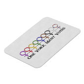 Eén stem, veel stemmen magneet (Linkerzijde)