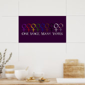 Eén stem, veel stemmen poster (Keuken)