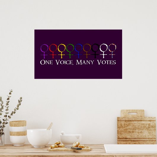 Eén stem, veel stemmen poster (Keuken)