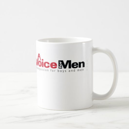 Een stem voor de koffie-mok van mannen koffiemok (Rechts)