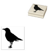 Een stempel van een staande kraai (Gestempeld)