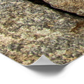 Een stenen muur gemaakt van cobblestenen achtergro poster (Hoek)