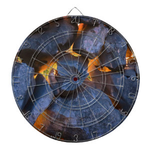 Een stenen muur in Kroatische stijl Dartbord