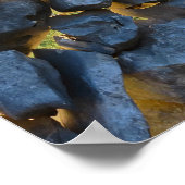 Een stenen muur in Kroatische stijl Poster (Hoek)