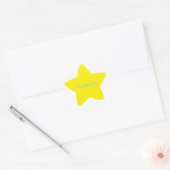 Een Ster Bedankt Sticker (Envelop)