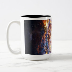 Een ster die supernova gaat tweekleurige koffiemok