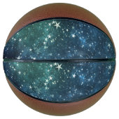 Een ster gevulde nacht basketbal (Voorkant)