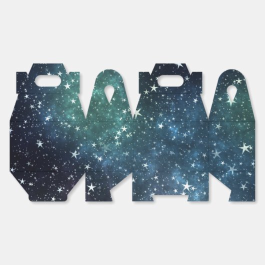 Een ster gevulde nacht bedankdoosjes (Ongevouwen)