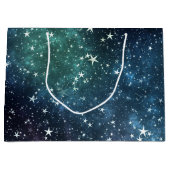 Een ster gevulde nacht groot cadeauzakje (Voorkant)