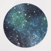 Een ster gevulde nacht labels (Design 2)