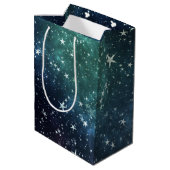 Een ster gevulde nacht medium cadeauzakje (Achterkant Gekanteld)