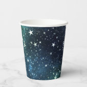 Een ster gevulde nacht papieren bekers (Achterkant)