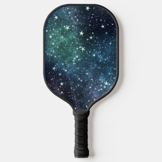 Een ster gevulde nacht pickleball paddle (Voorkant)