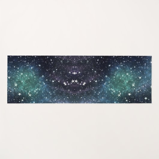 Een ster gevulde nacht yogamat (Voorkant (horizontaal))
