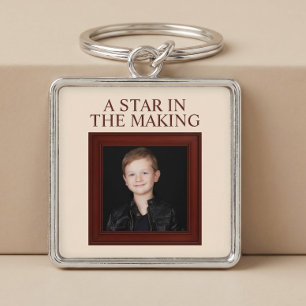 EEN STER IN DE DOOP Een gepersonaliseerde kinderfo Sleutelhanger