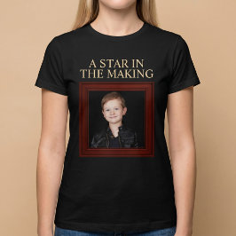EEN STER IN DE DOOP Een gepersonaliseerde kinderfo T-shirt