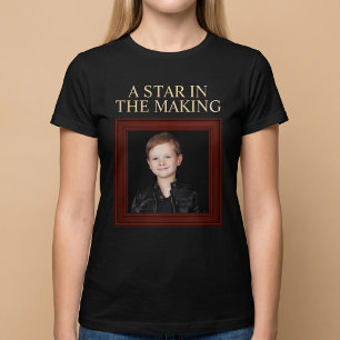 EEN STER IN DE DOOP Een gepersonaliseerde kinderfo T-shirt