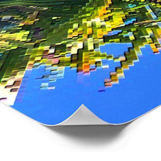 Een ster in de vijver.... poster (Hoek)